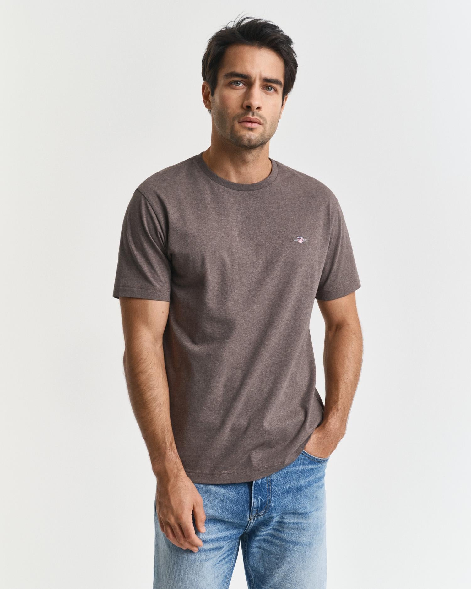Reg Shield Ss T-Shirt Seawood Melange