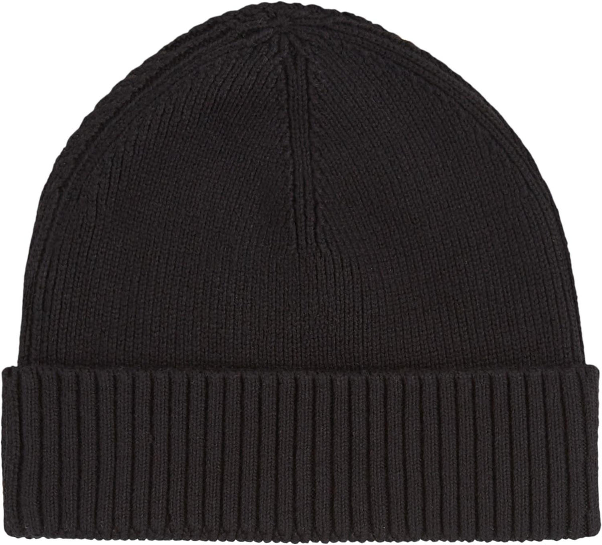 Th Flag Pima Cotton Beanie Black