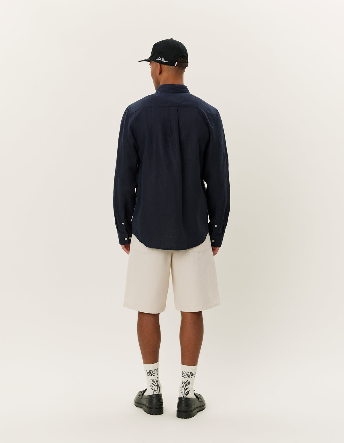 Kristian Linen BD Shirt Dark Navy