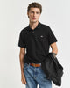 Reg Shield Ss Pique Polo Black