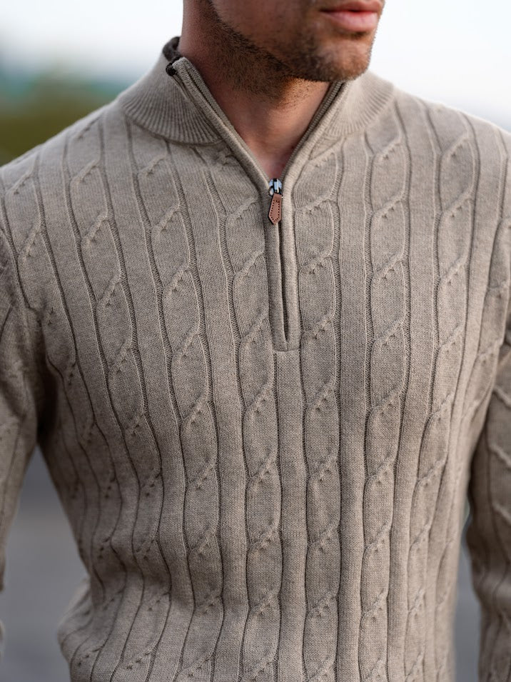 Sivert Zip Light Grey