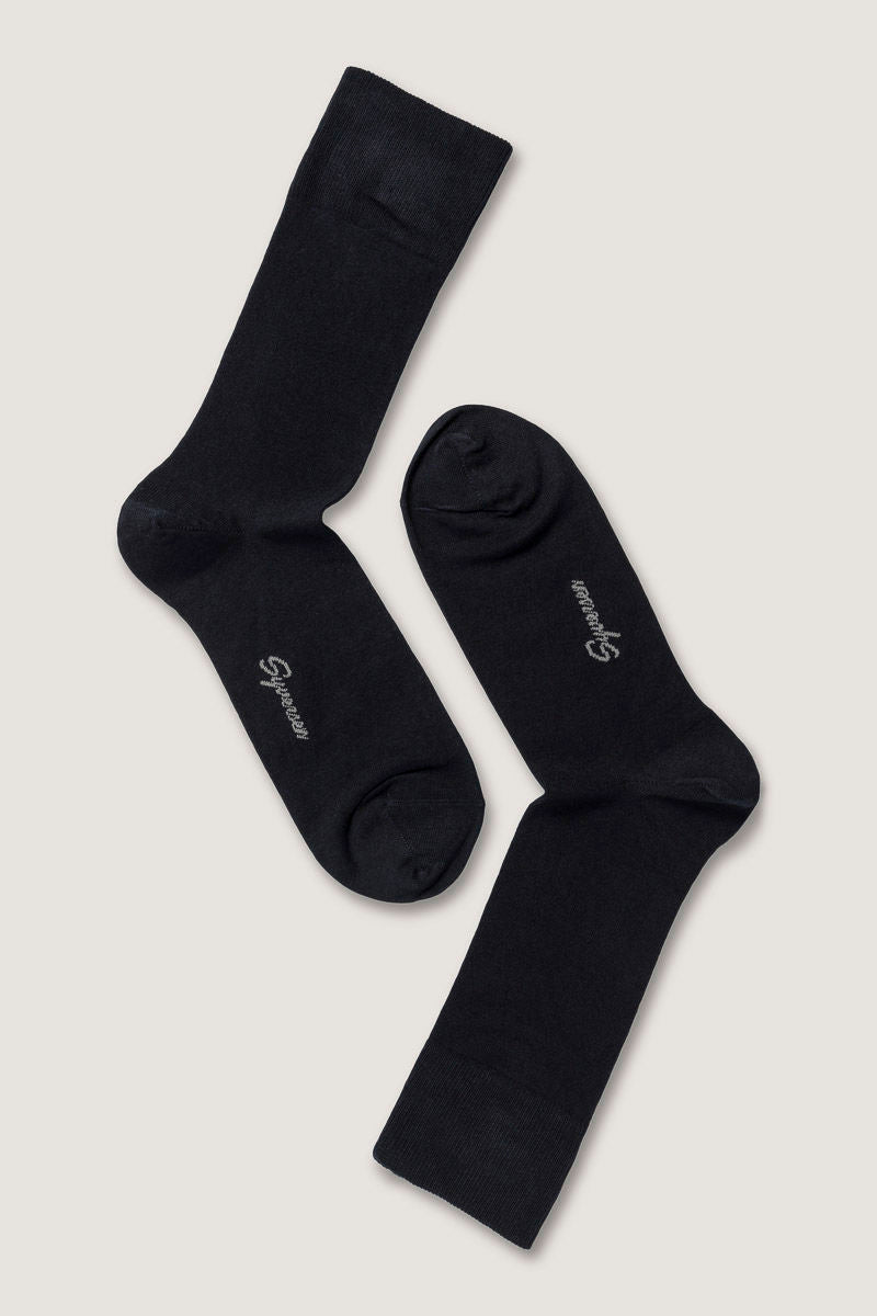 Cotton Crew Sock Navy