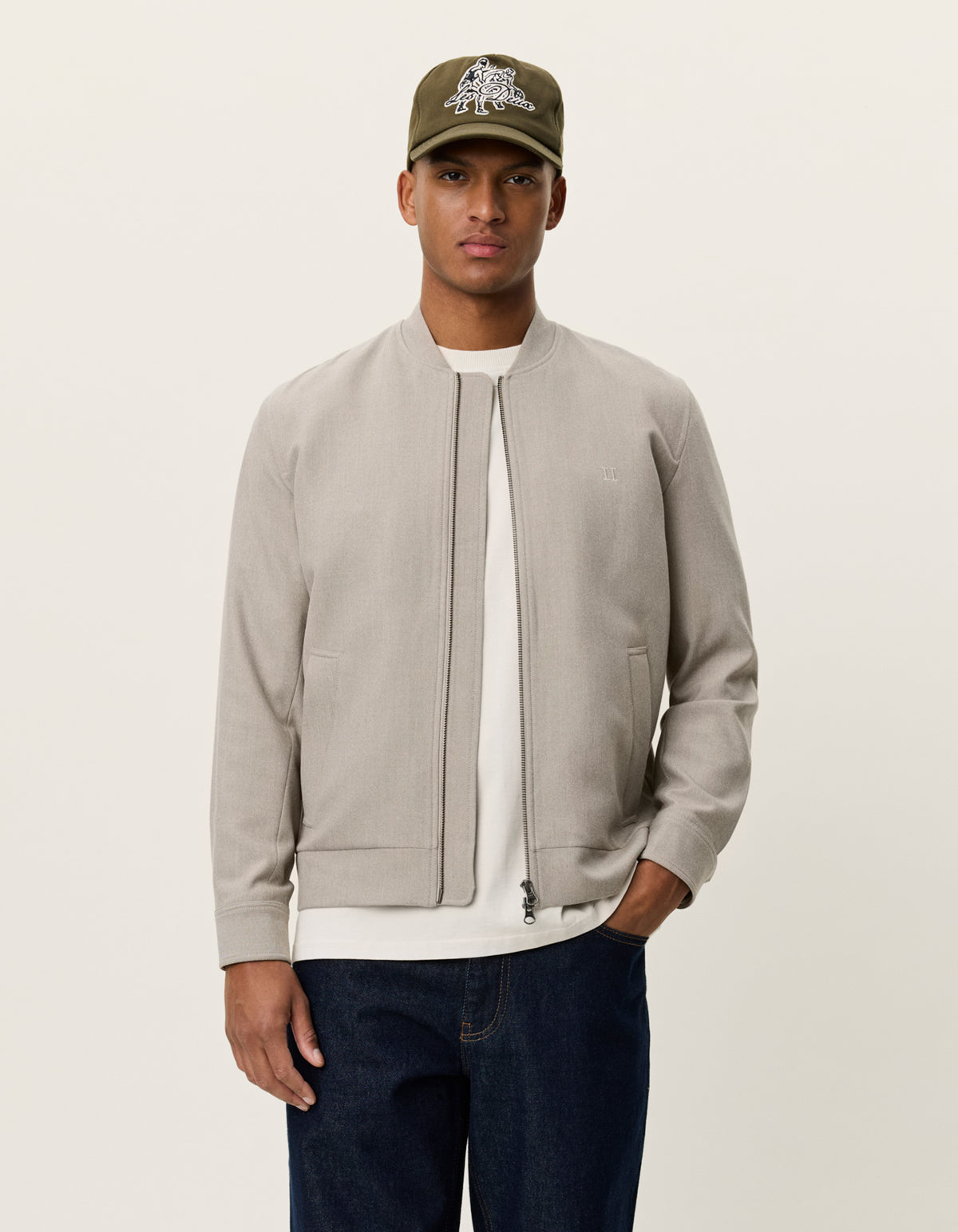 Como Reg Bomber Jacket - Seasonal Laurel Oak Sand