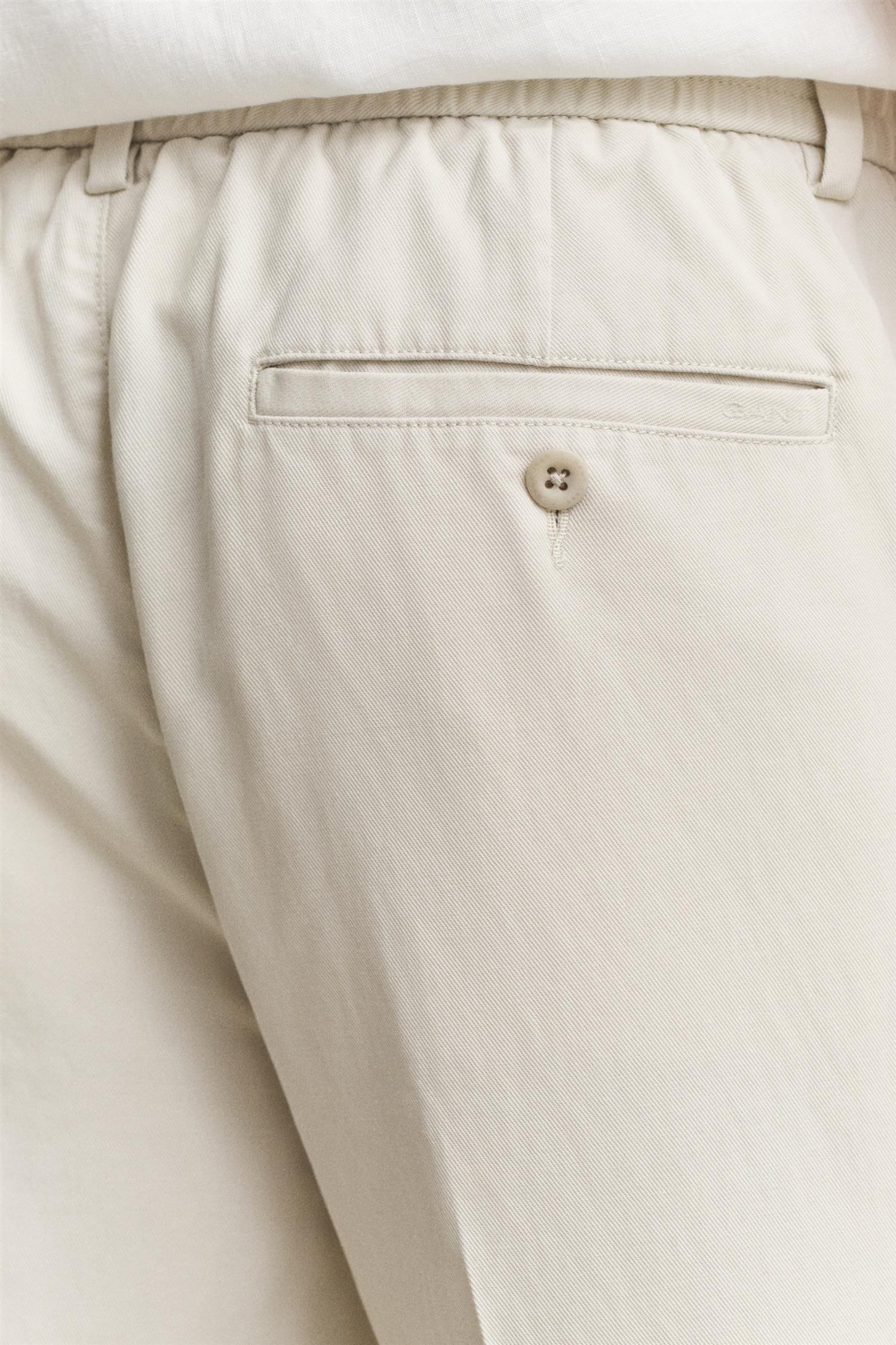 Slim Smart Cot/lyocell Pants Sand
