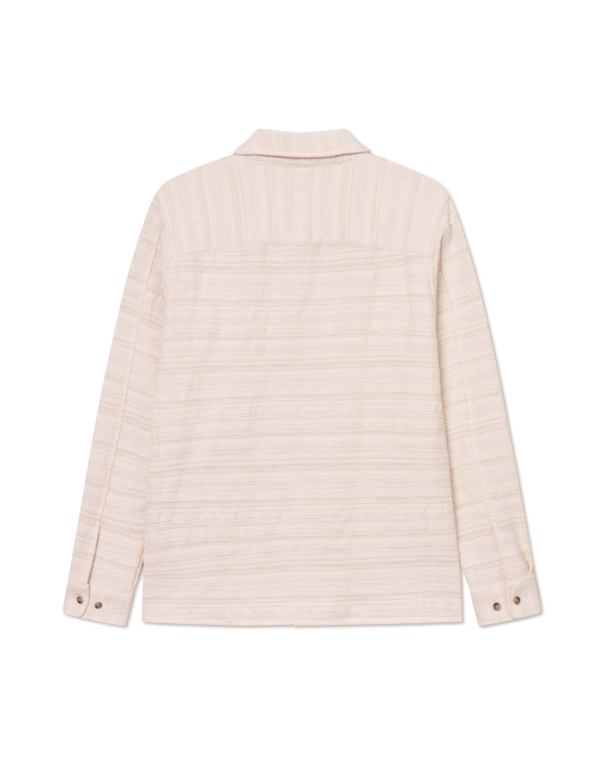 Jonas Structured Stripe Overshirt Ivory