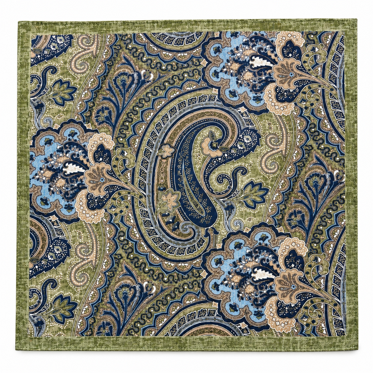 Pocket square Green Melange