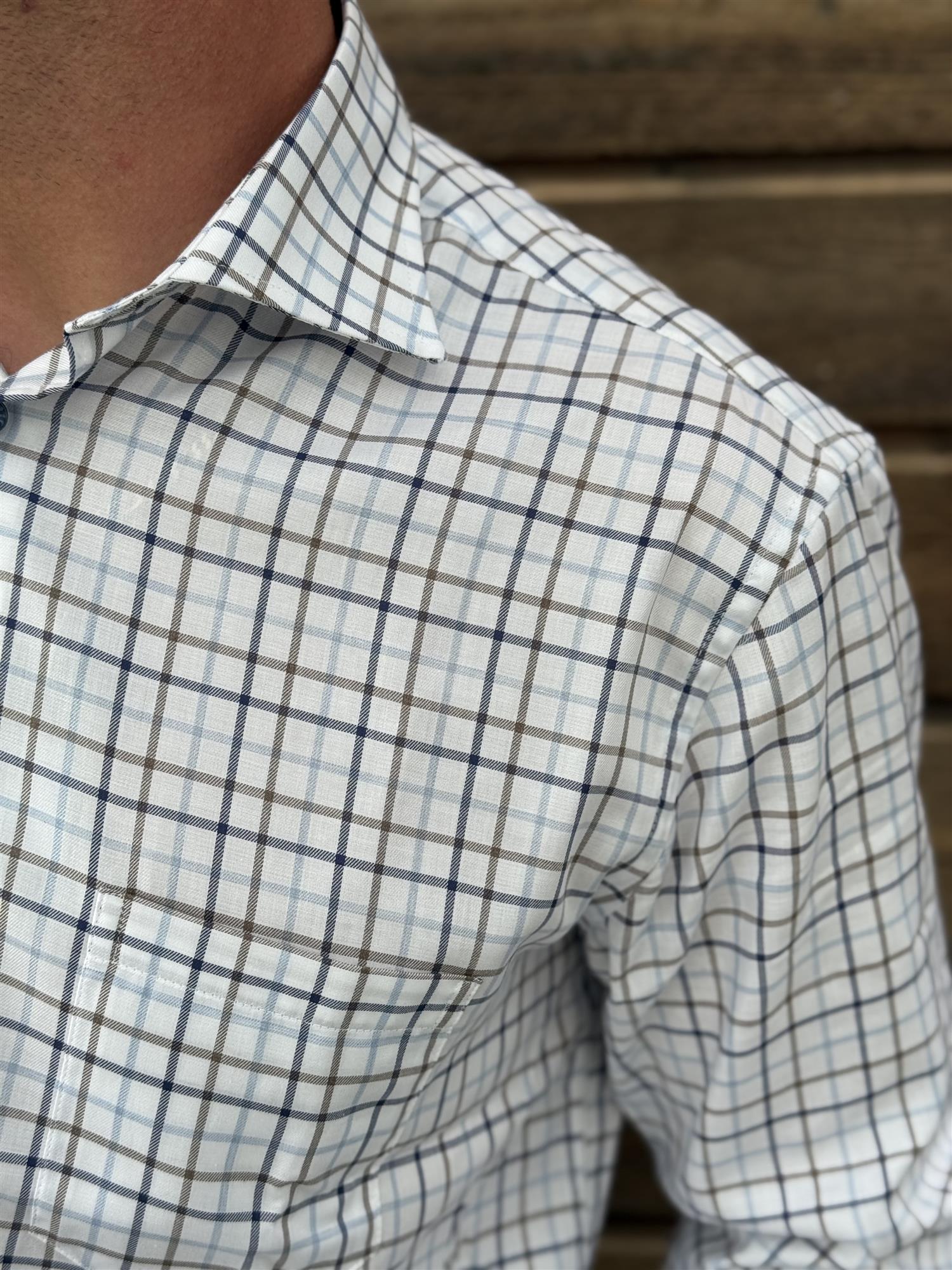 6618 35 RN Indigo Blue Check