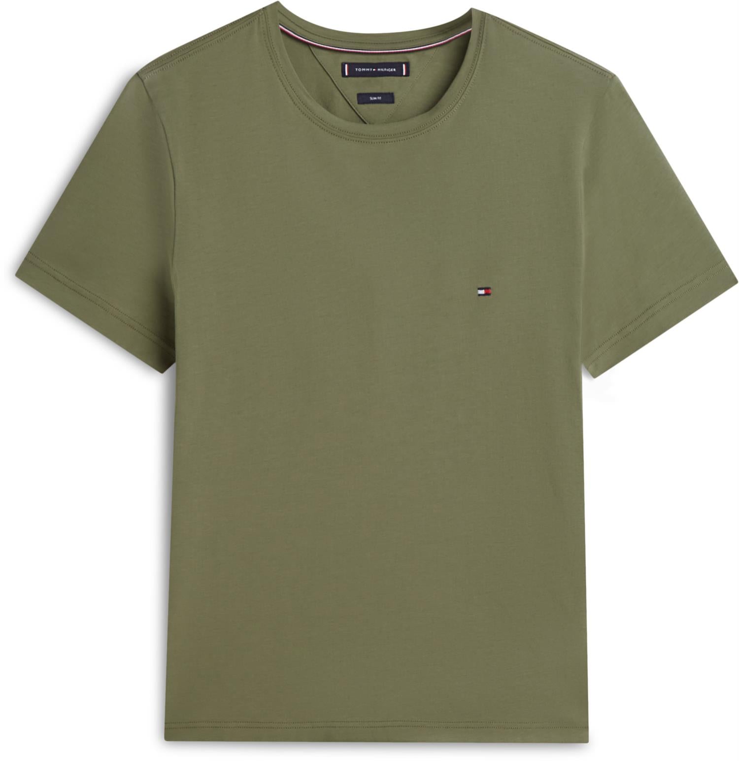 Stretch Slim Fit Tee Battle Green