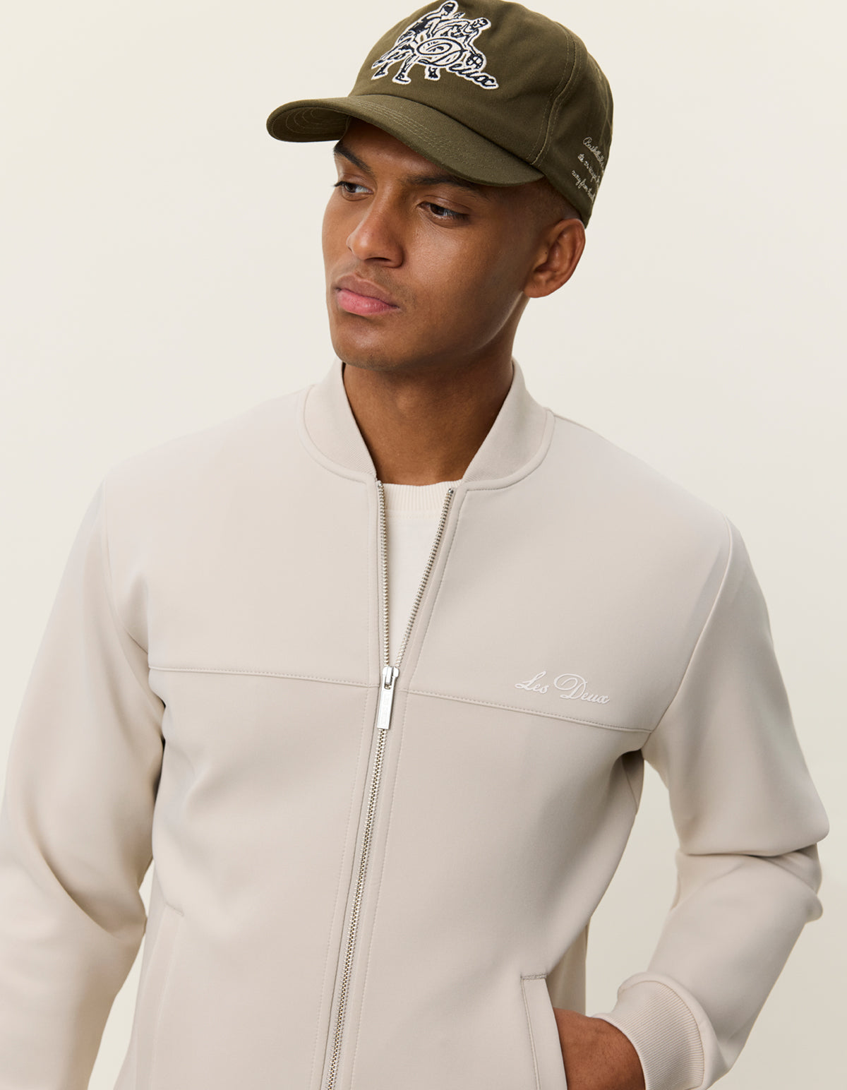Ballier crew Track jacket Light Sand