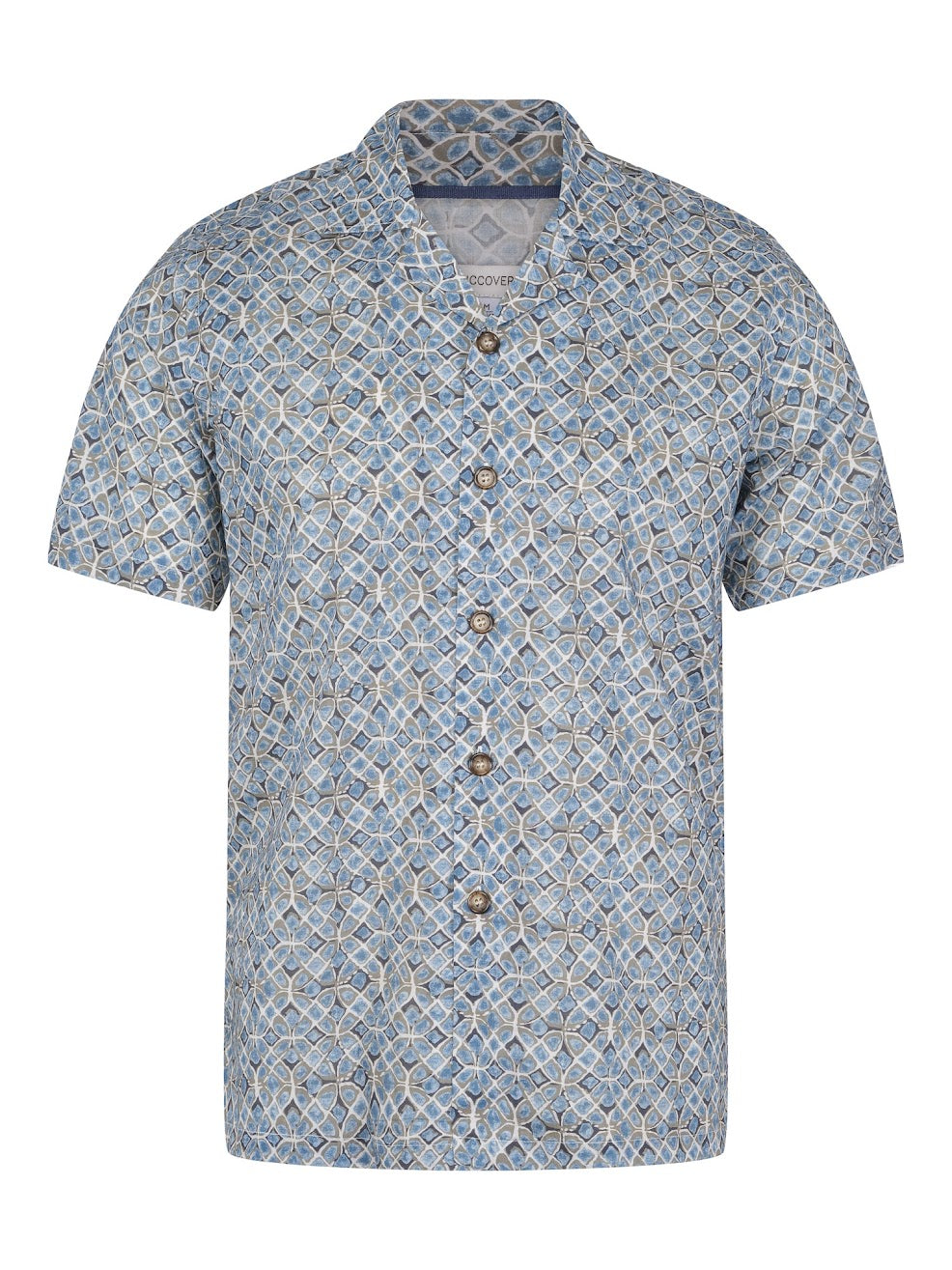 Resort ss shirt Green Blue Pattern