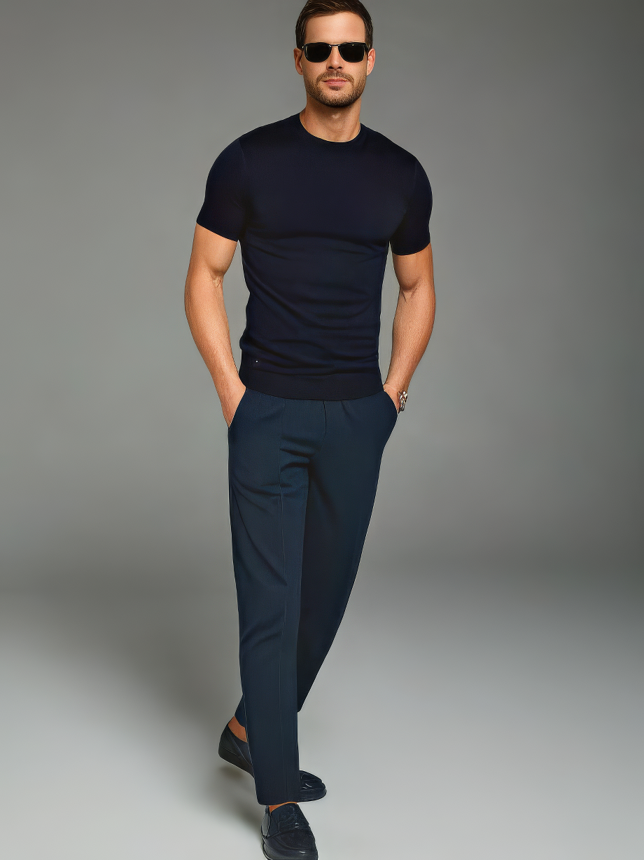 Victor Linen Chino Navy