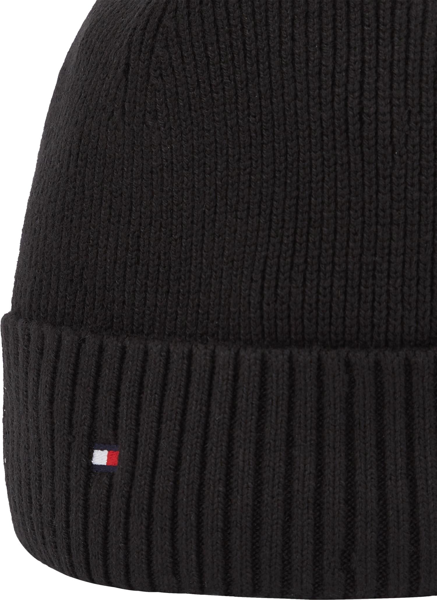 Th Flag Pima Cotton Beanie Black