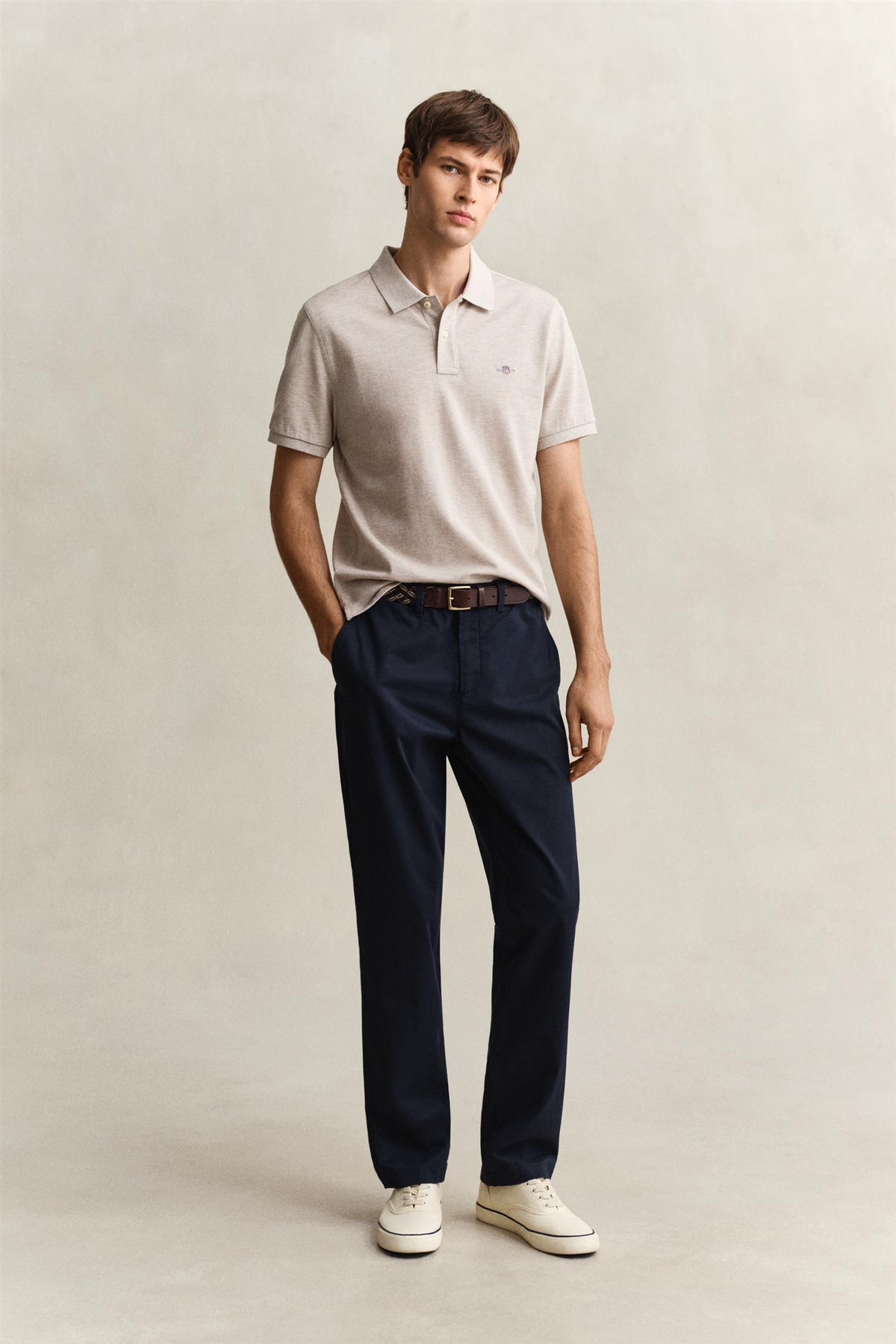 Reg Classic Chinos Evening Blue