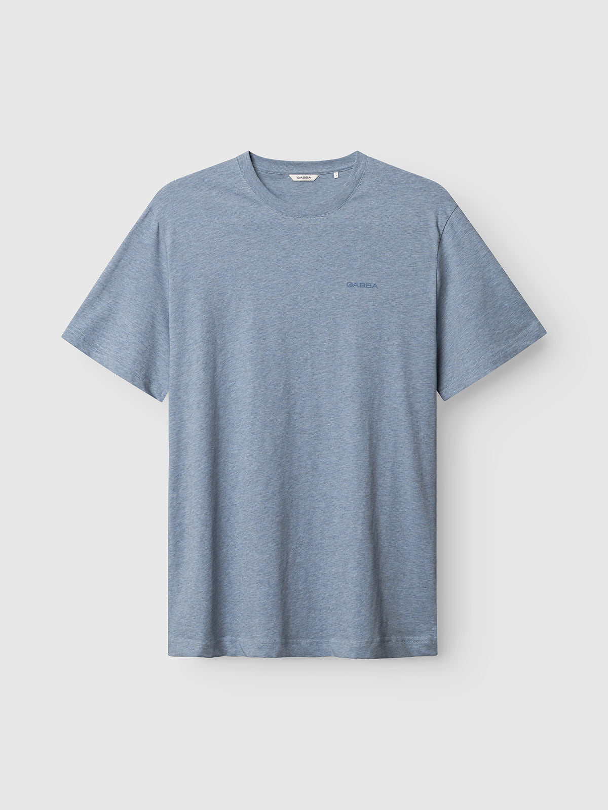 Gabdune Melange New Sst-Shirt Blue Melange