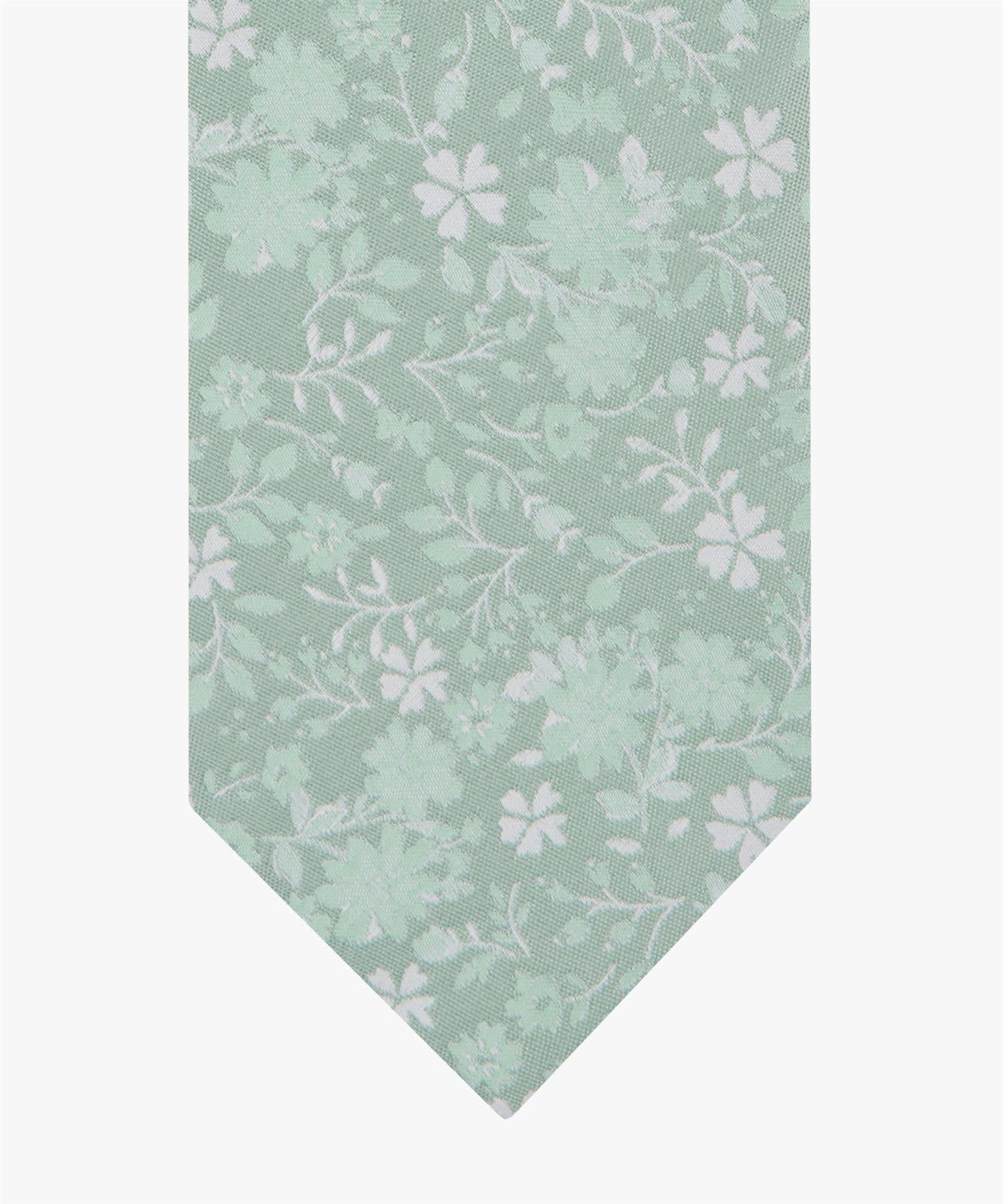 Tie silk woven Green