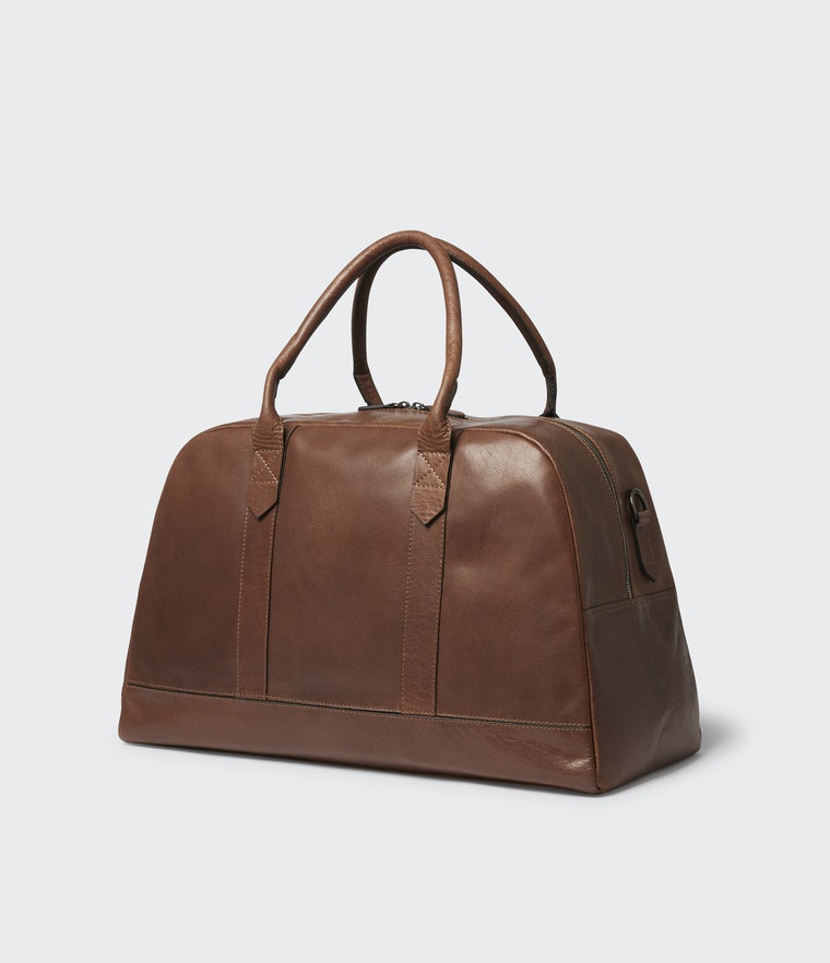 Valda leather bag Dk Brown