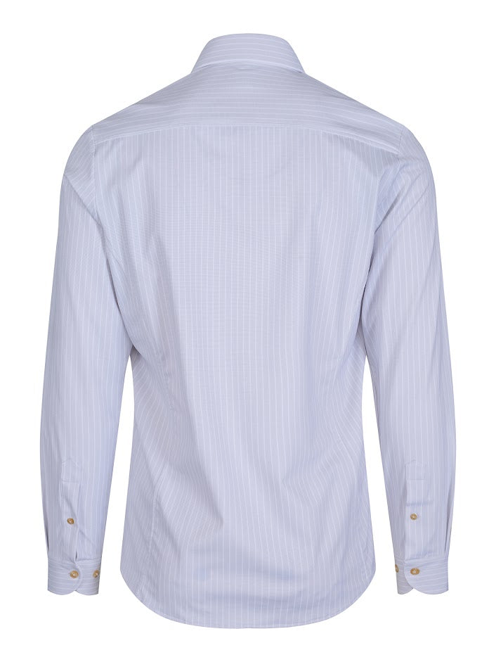 Leo tailor Grey White Stripes