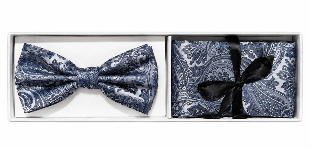 Pre tie & pocket square box set navy Navy