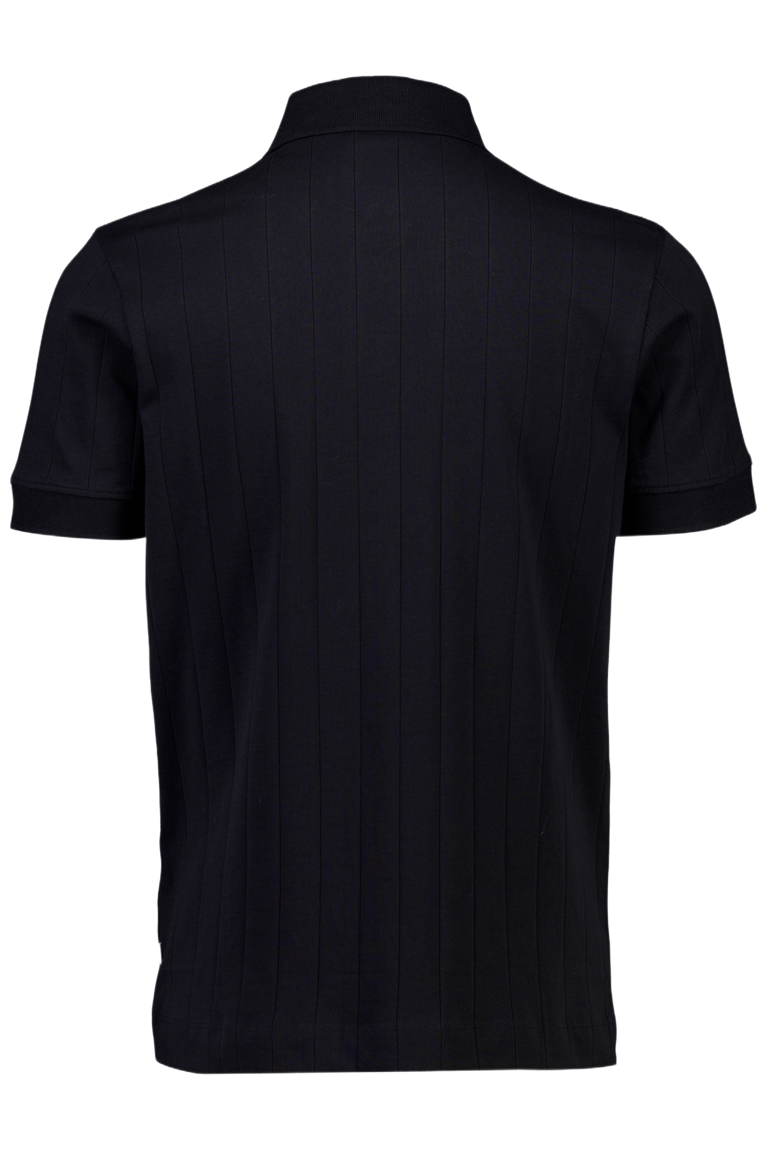 Needle drop polo S/S Black