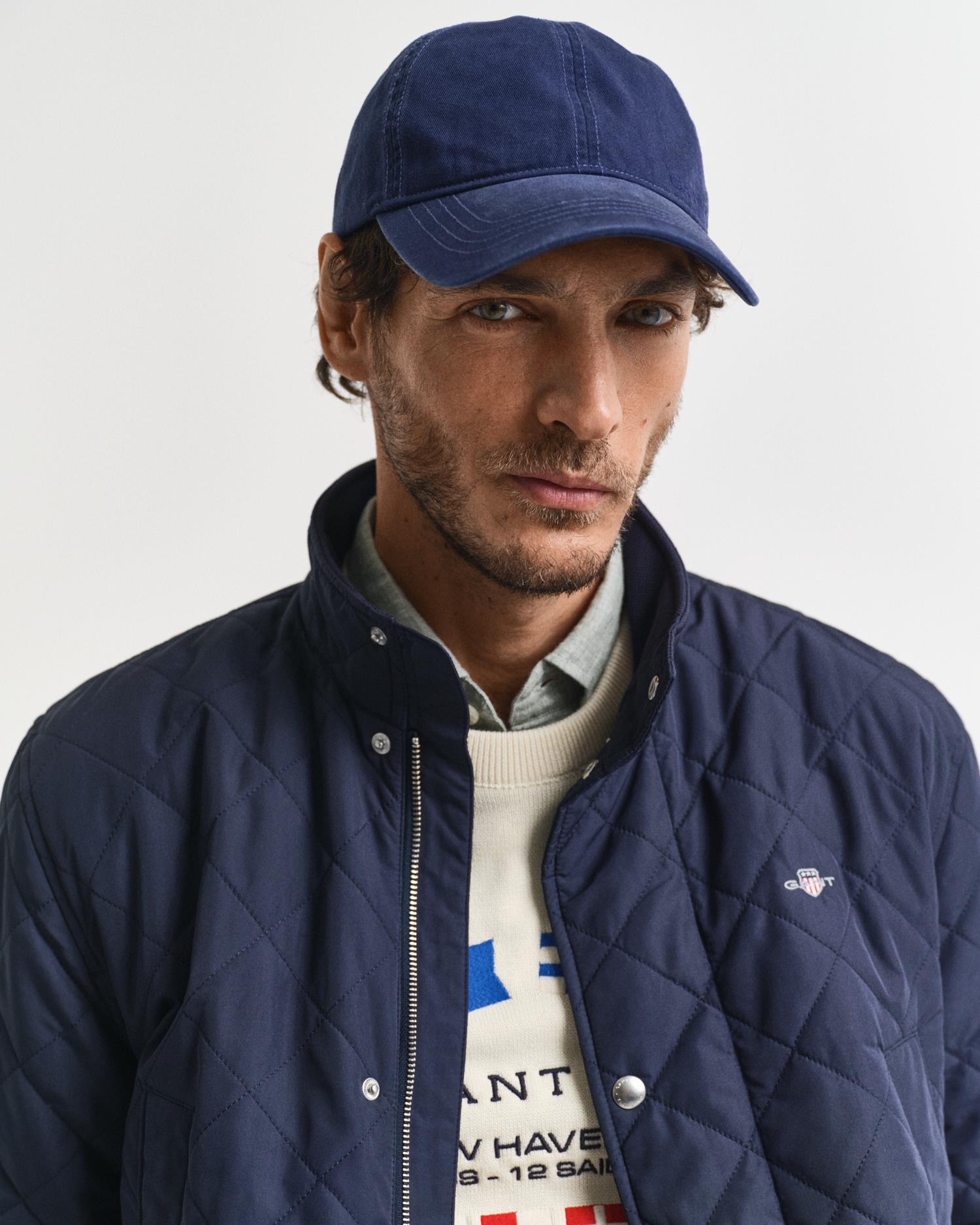 Quilted Windcheater Mid Jacket Evening Blue