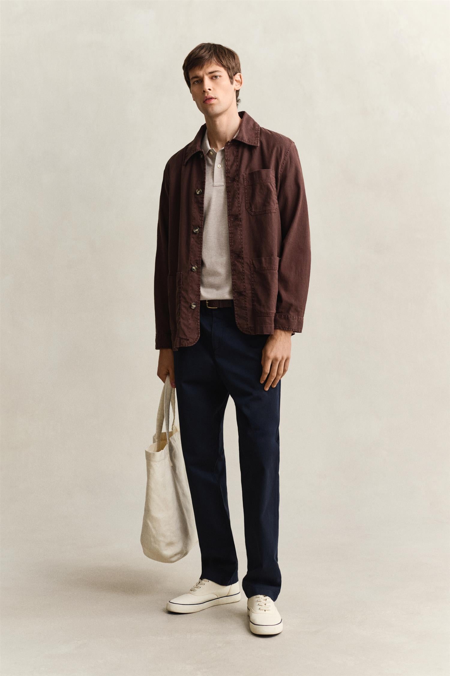 Reg Classic Chinos Evening Blue