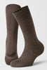 2pk Calle Premium Mercerized Wool Rib Brown Melange