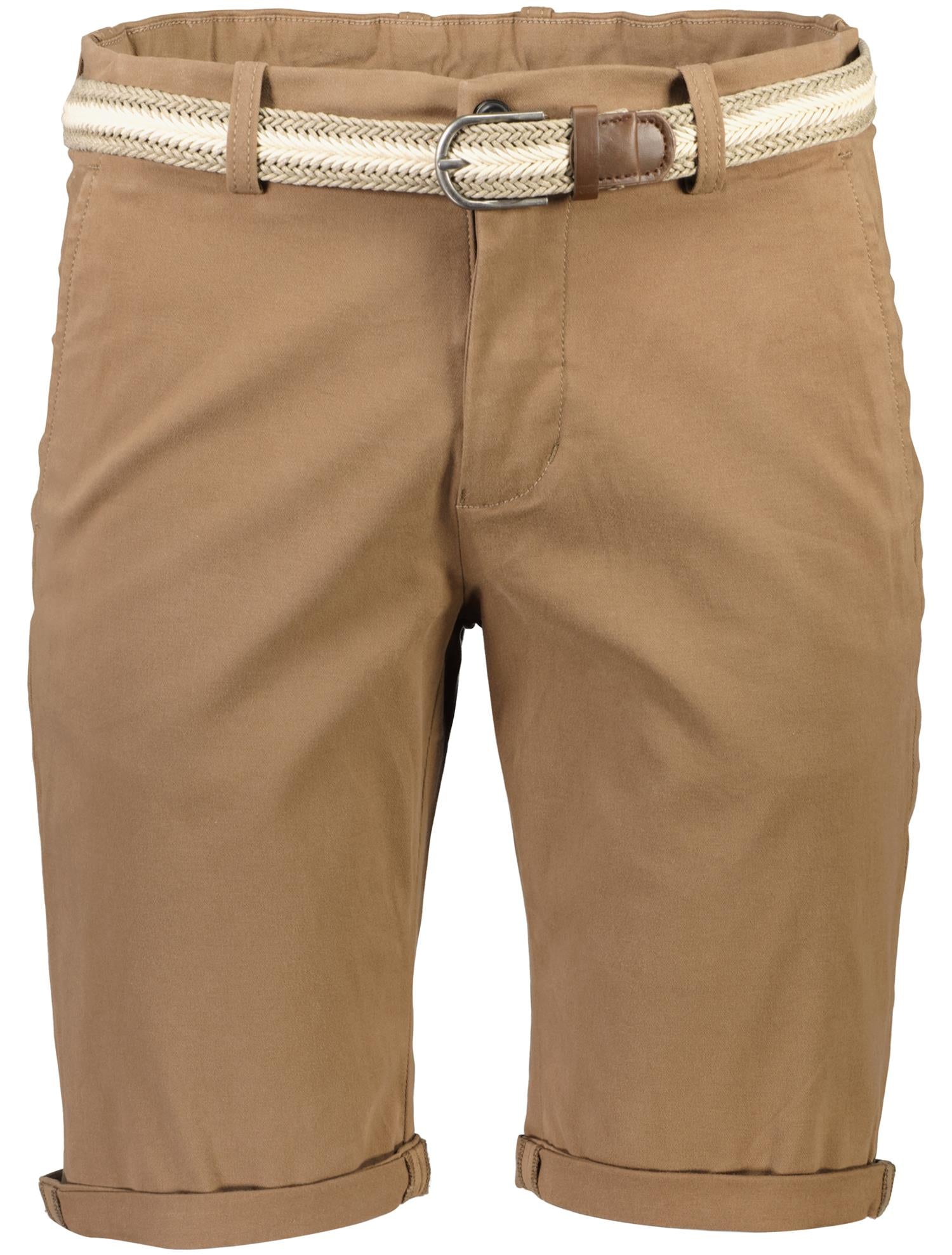 Superflex chino shorts w. belt Brown