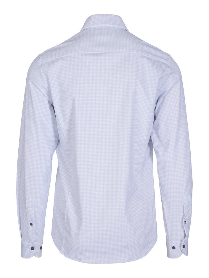 Leo tailor White Blue Flowers