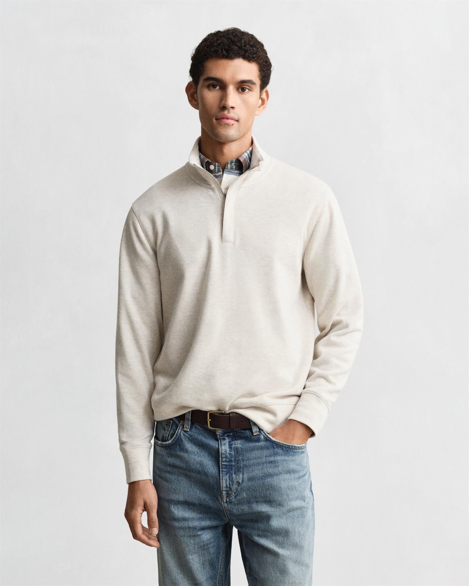 Light Sacker Half Zip Seed Melange