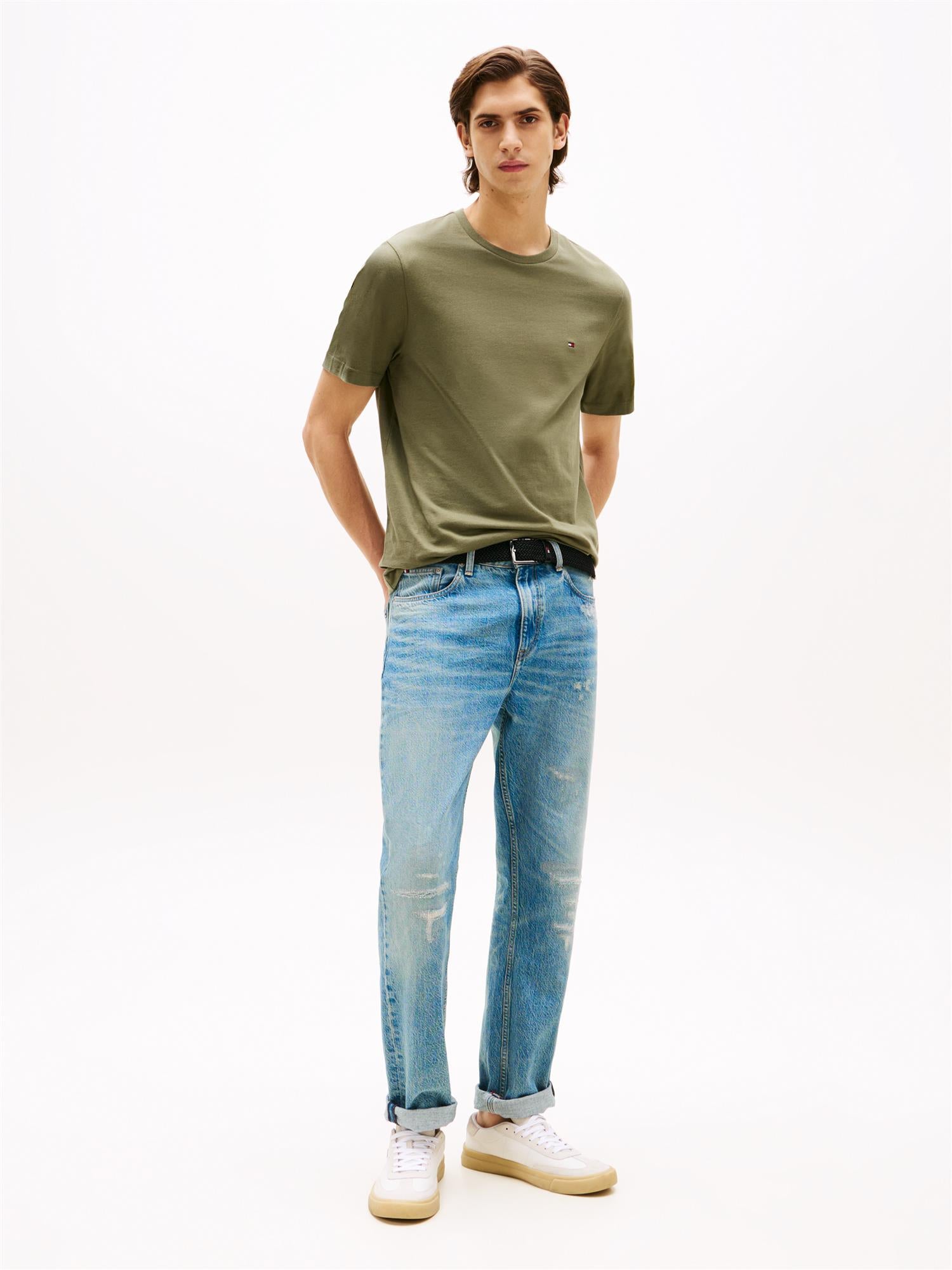 Ace Seasonal Reg Fit Solid Tee Battle Green