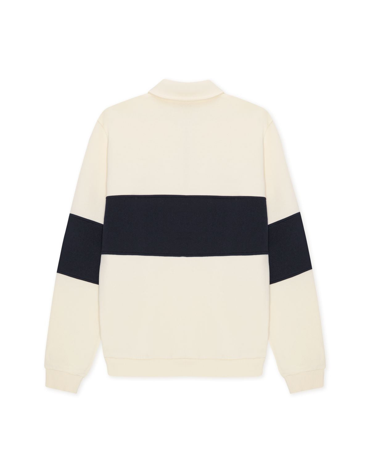 Zipper Rugby Sweatshirt Ivory