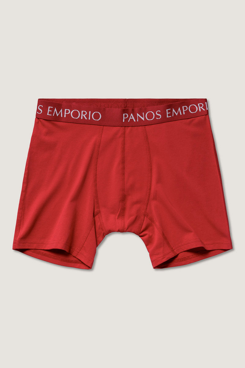 3pk Base Bamboo Boxer Navy/Lipstick Red/Water