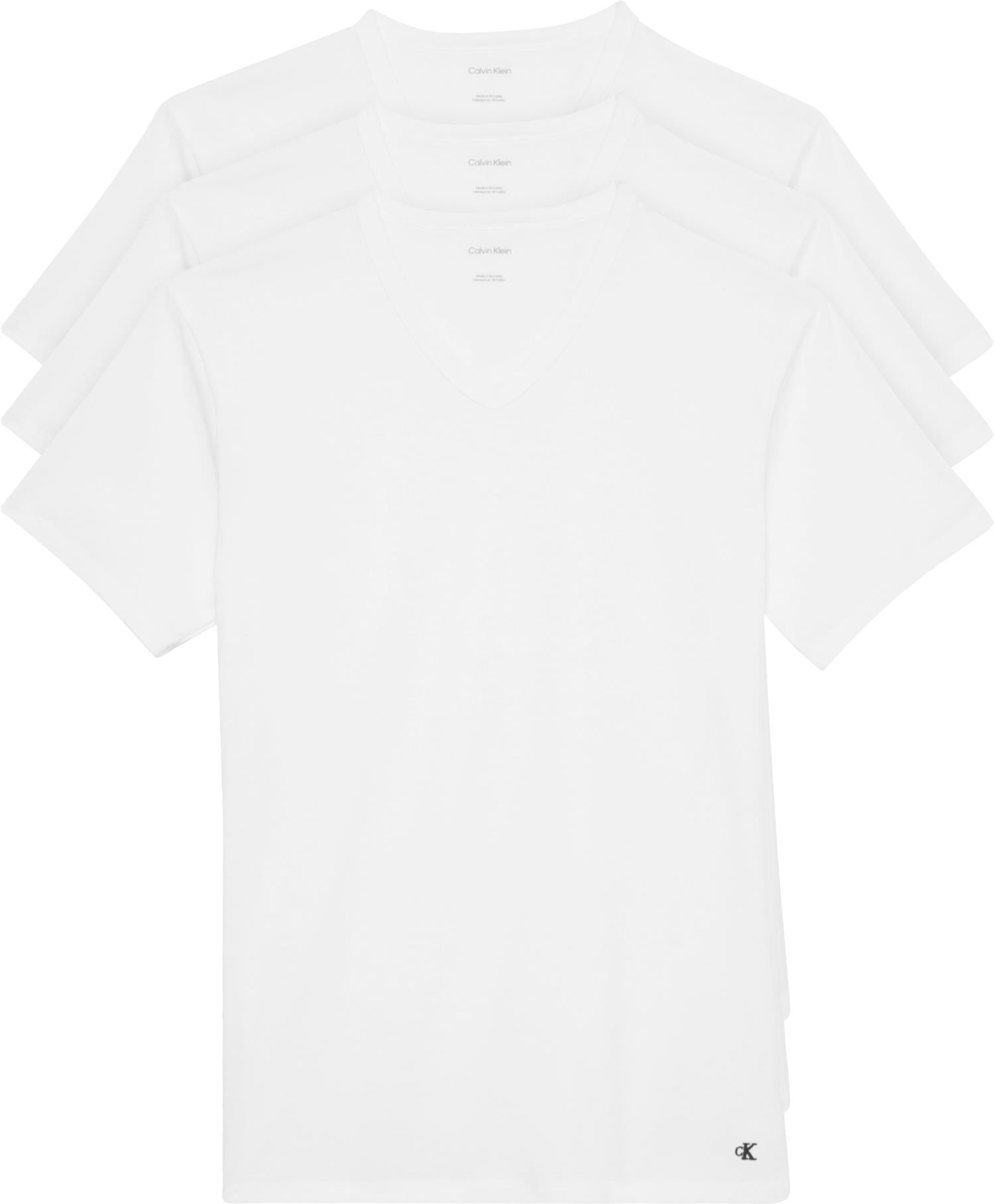 S/s V Neck 3pk - Nos White, White, White