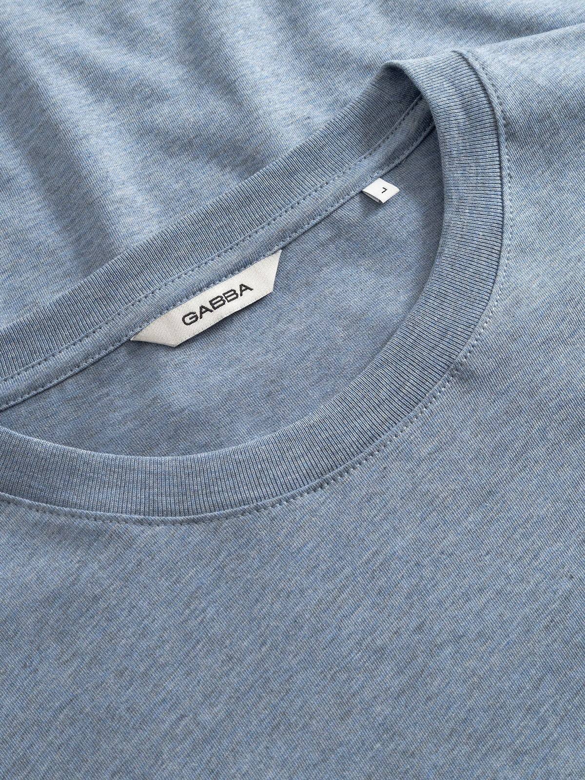 Gabdune Melange New Sst-Shirt Blue Melange