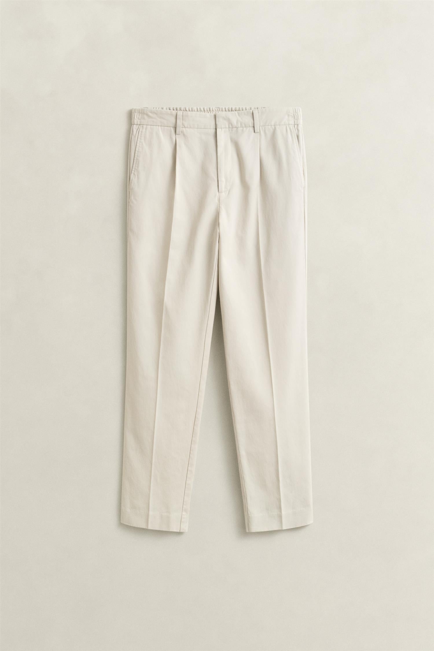 Slim Smart Cot/lyocell Pants Sand