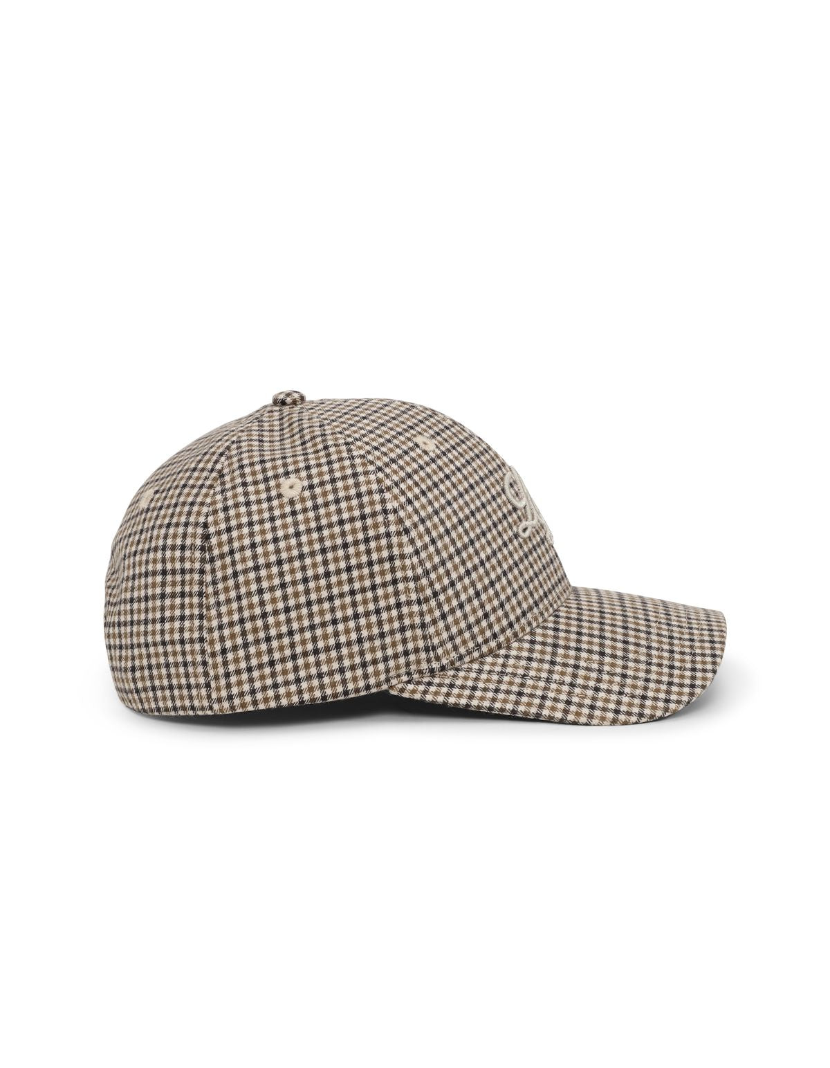 Ld Check Baseball Cap Dark Sand