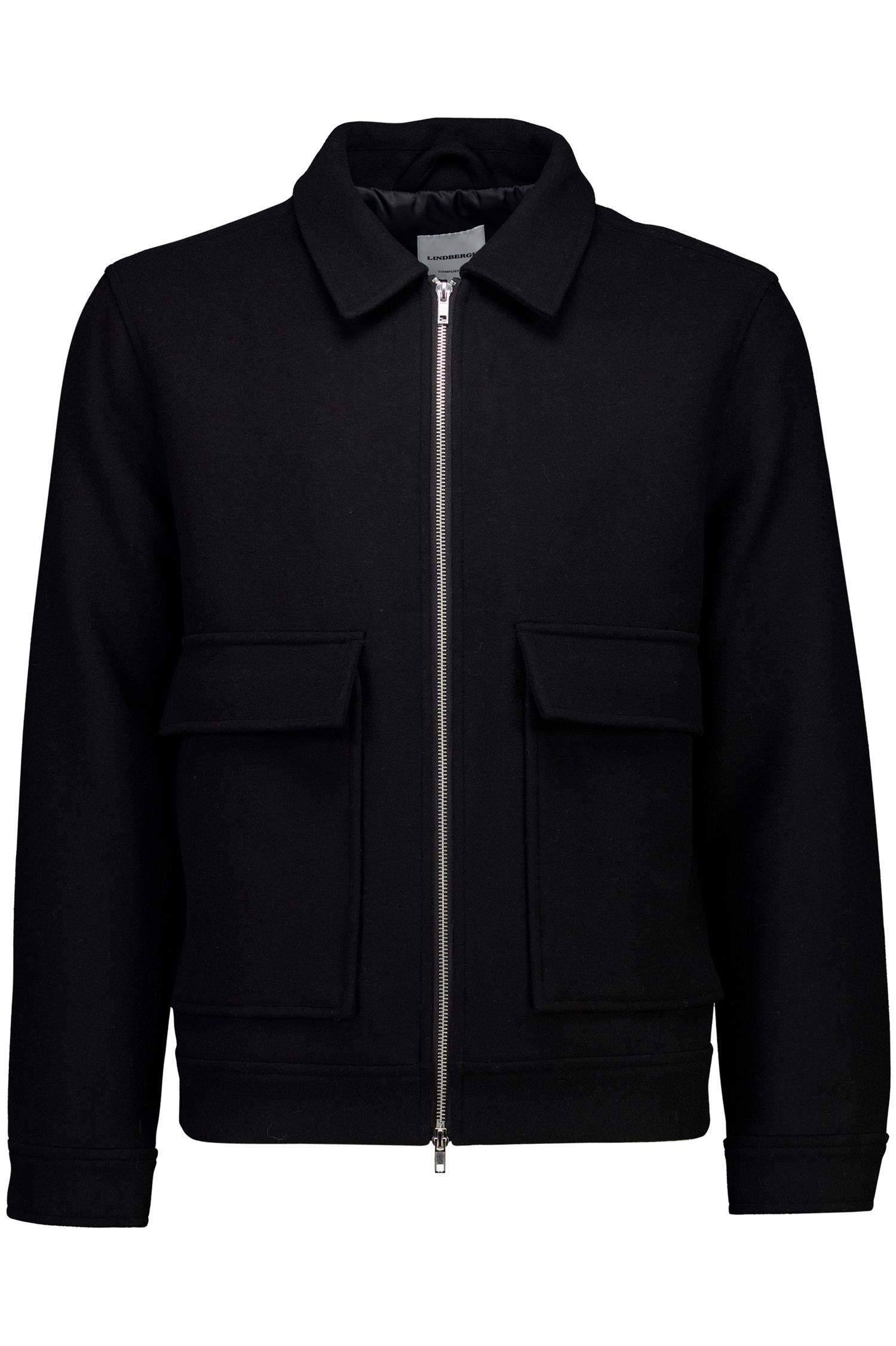 Wool Blend Jacket Black