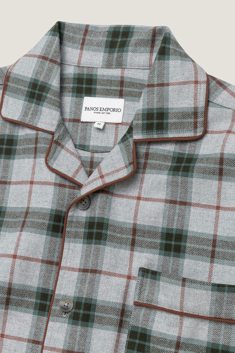 Pj Set Grey Tartan