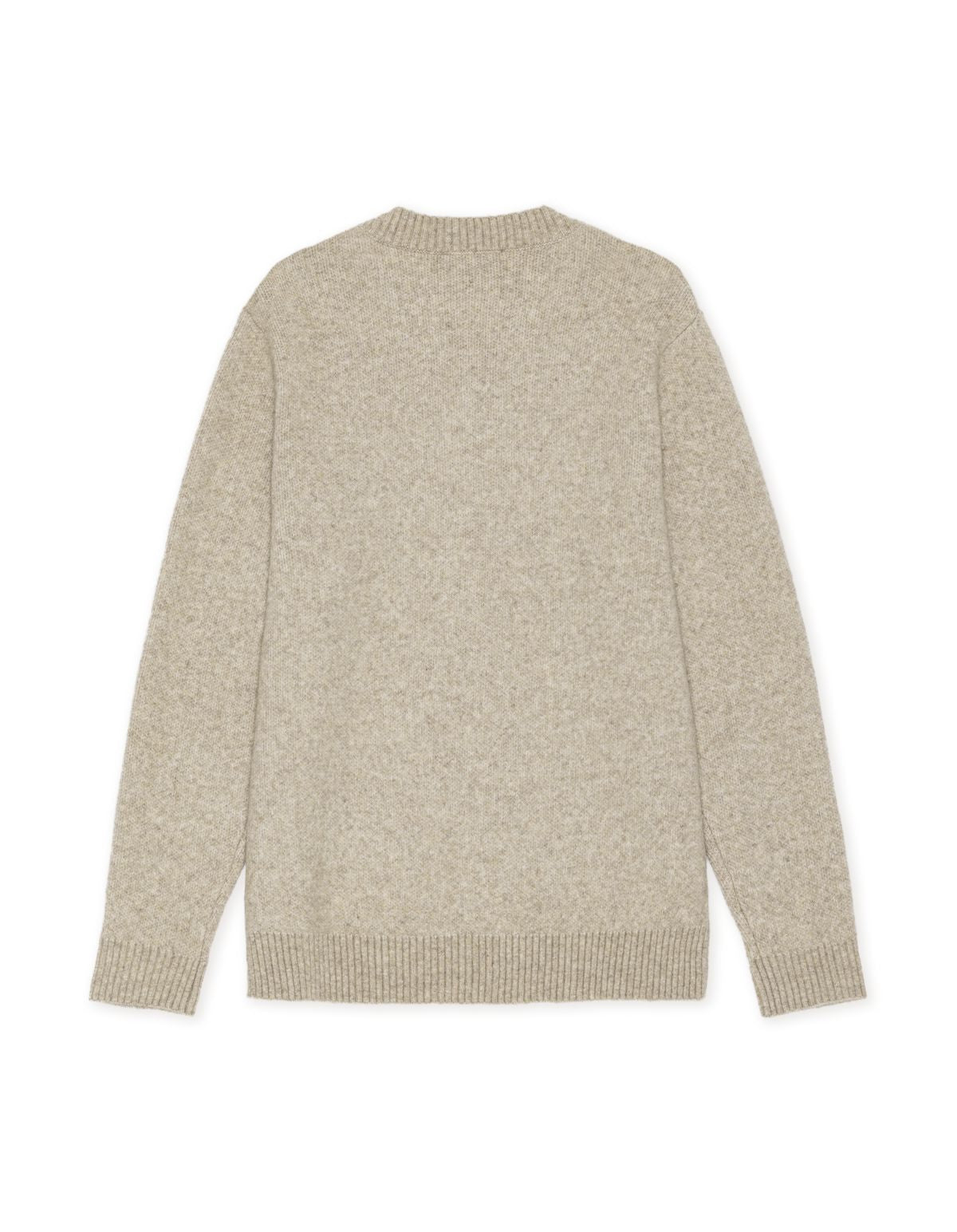 Melange V-Neck Knit Light Sand Melange