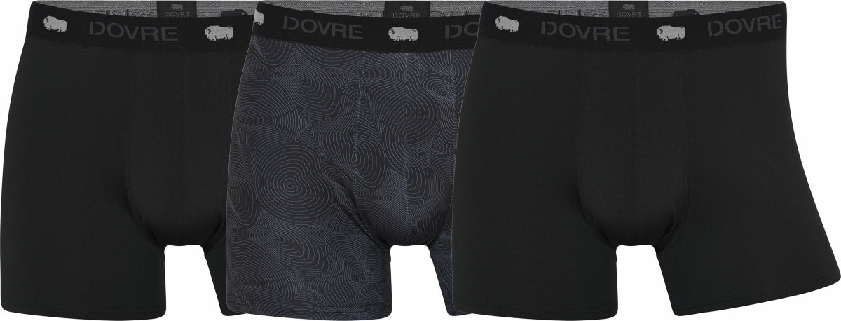 Dovre 3pack Recycled Pes Sort
