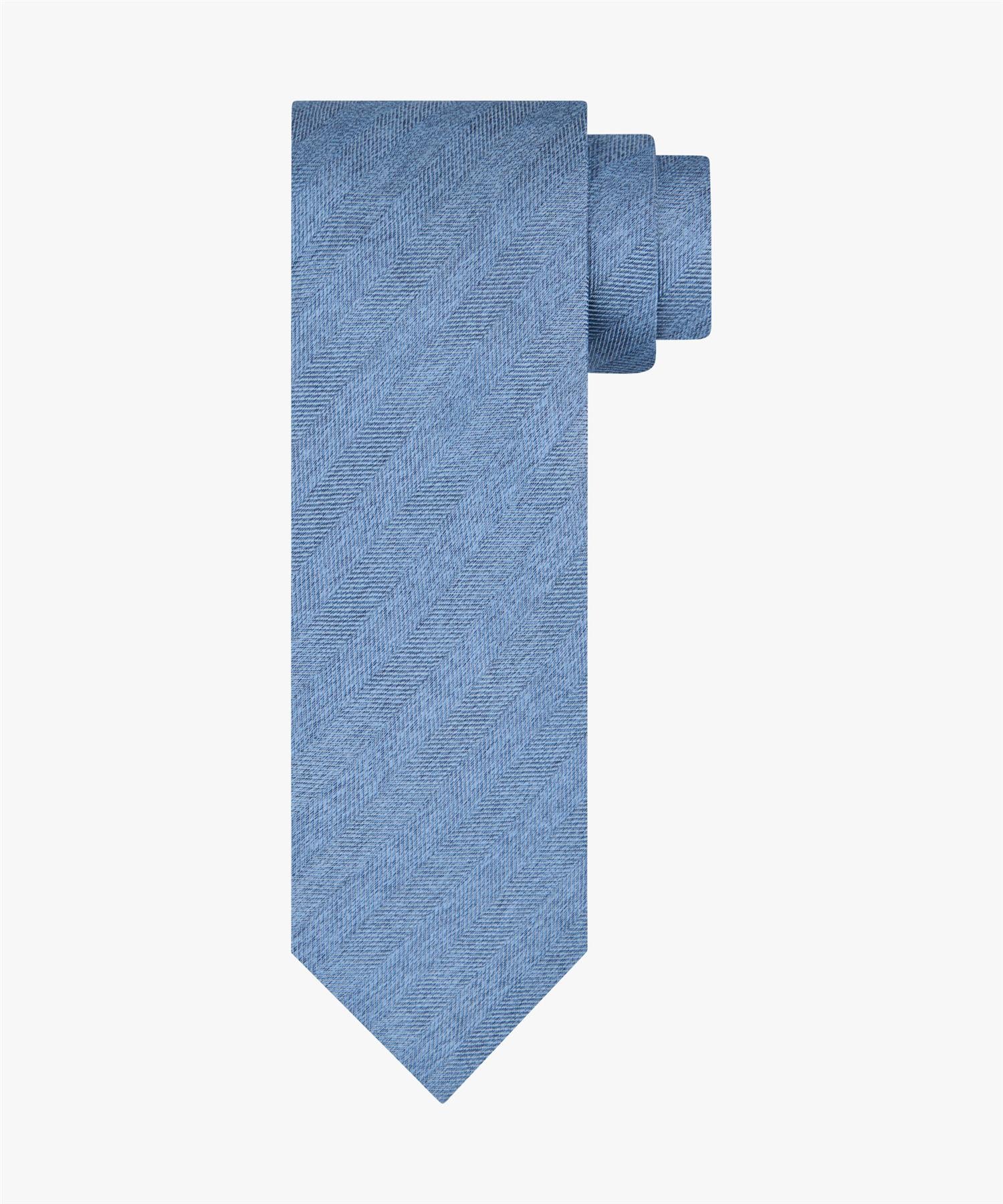 Tie silk woven Light Blue