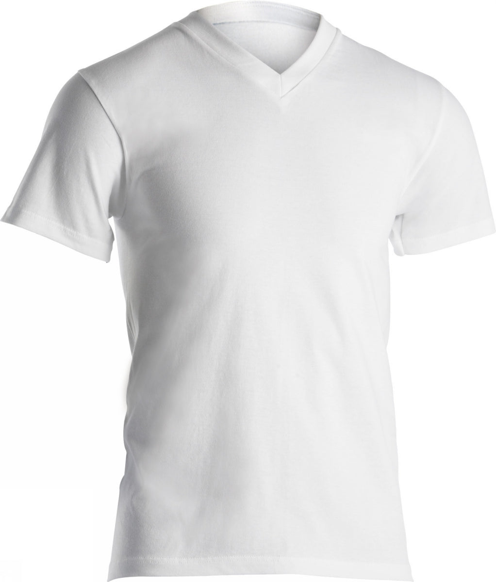 Dovre T-shirts V-neck organic White