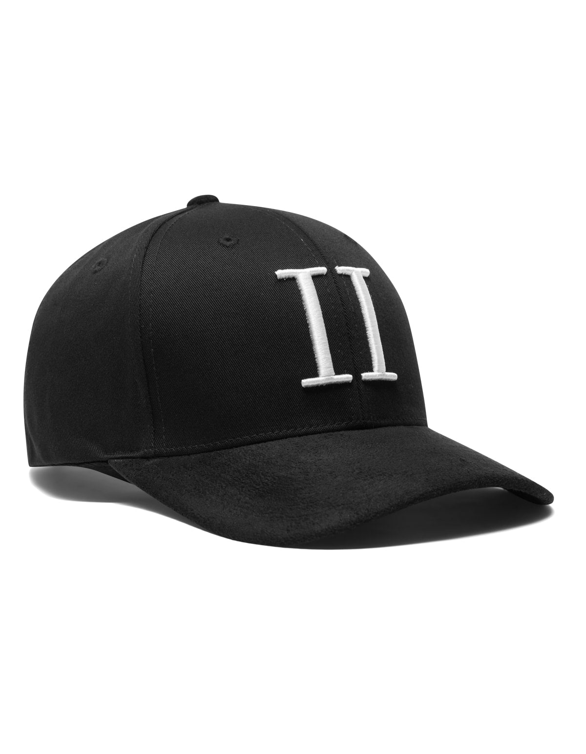 Baseball Cap Suede Black/White