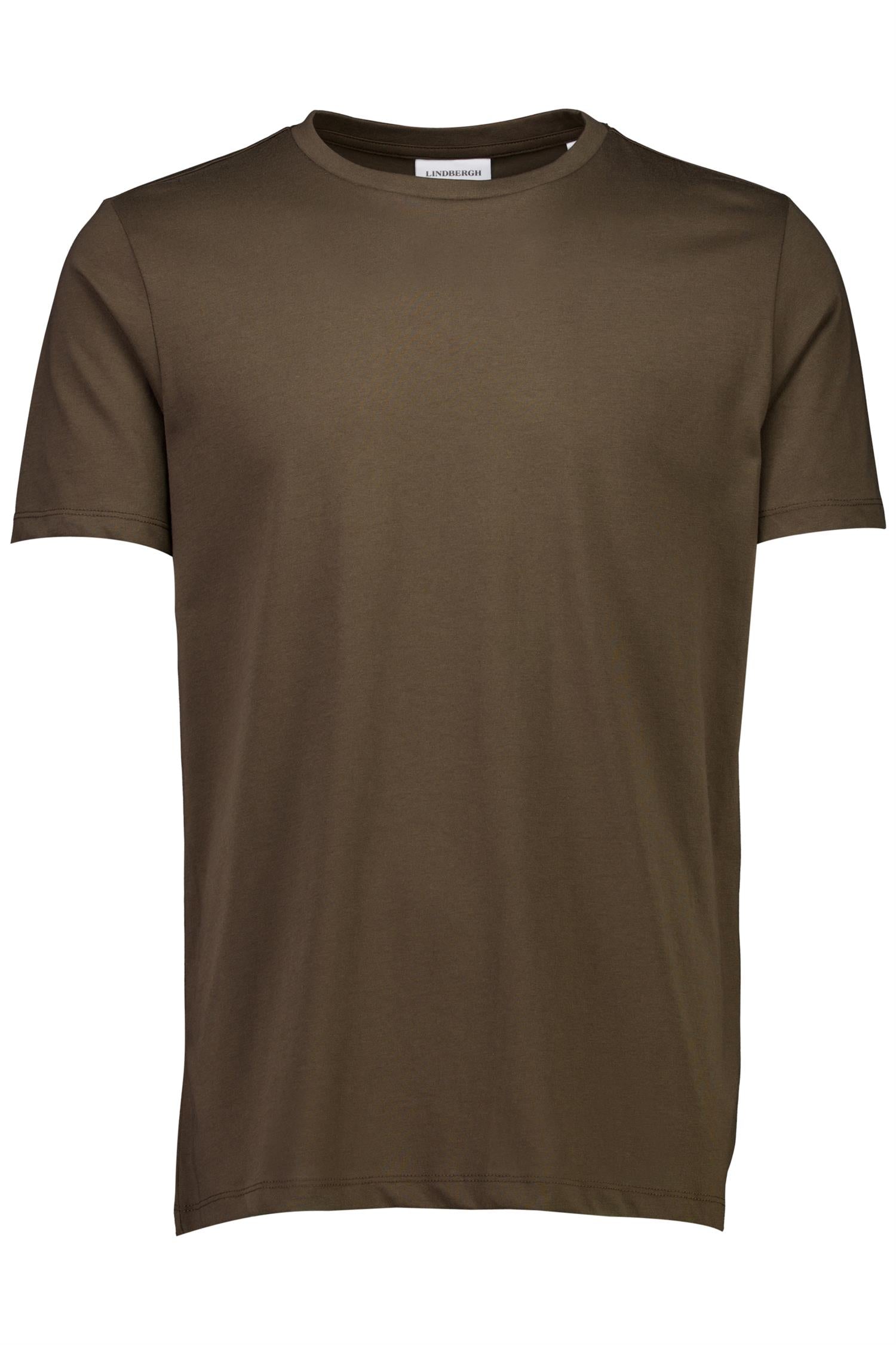 LINDBERGH Basic tee S/S - Sesong 1-xx5 Dk Brown