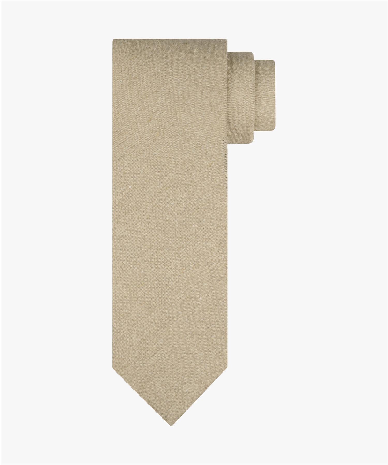 Tie 75SE 25CO print Beige