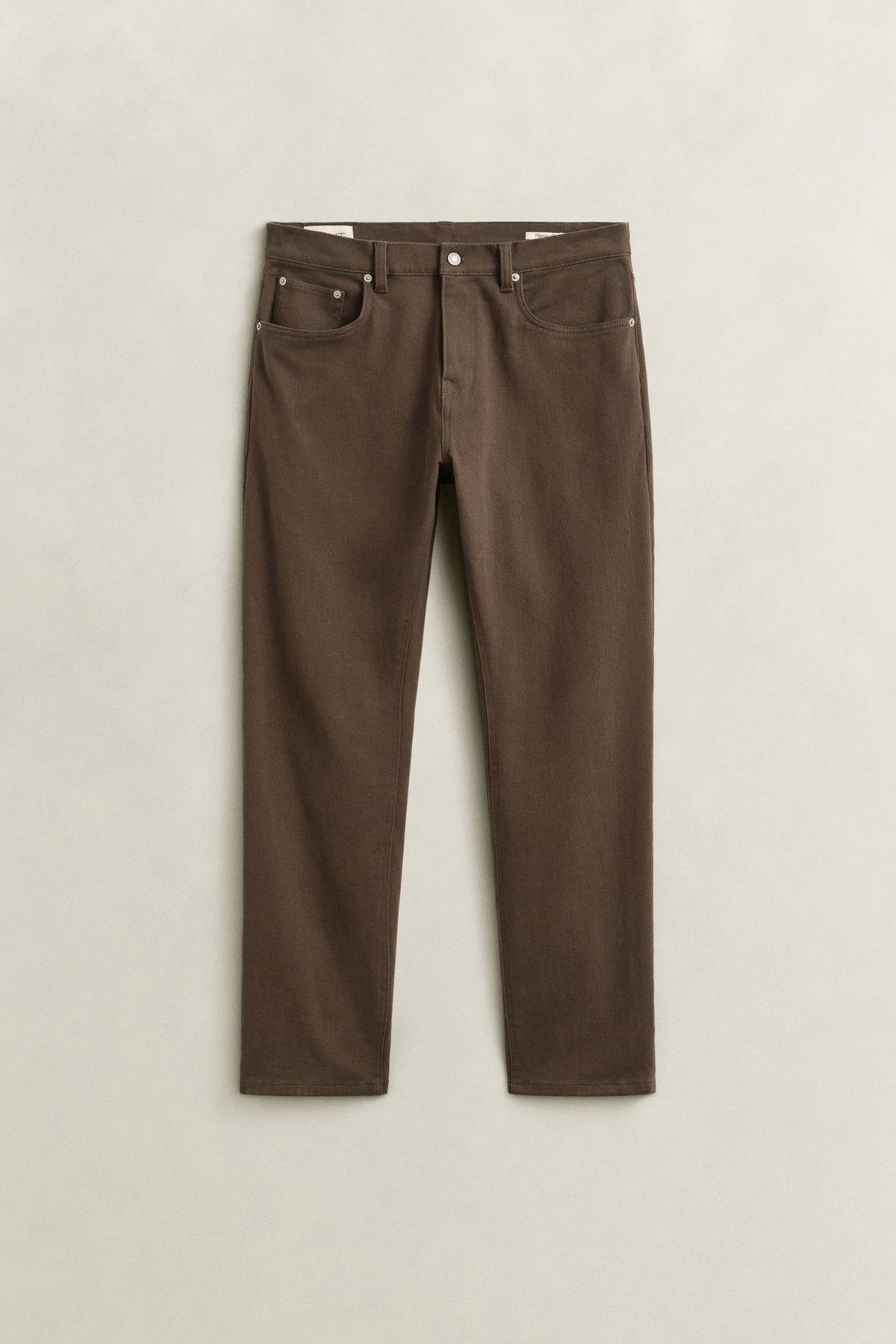 Reg Soft Twill Jeans Shadow Brown