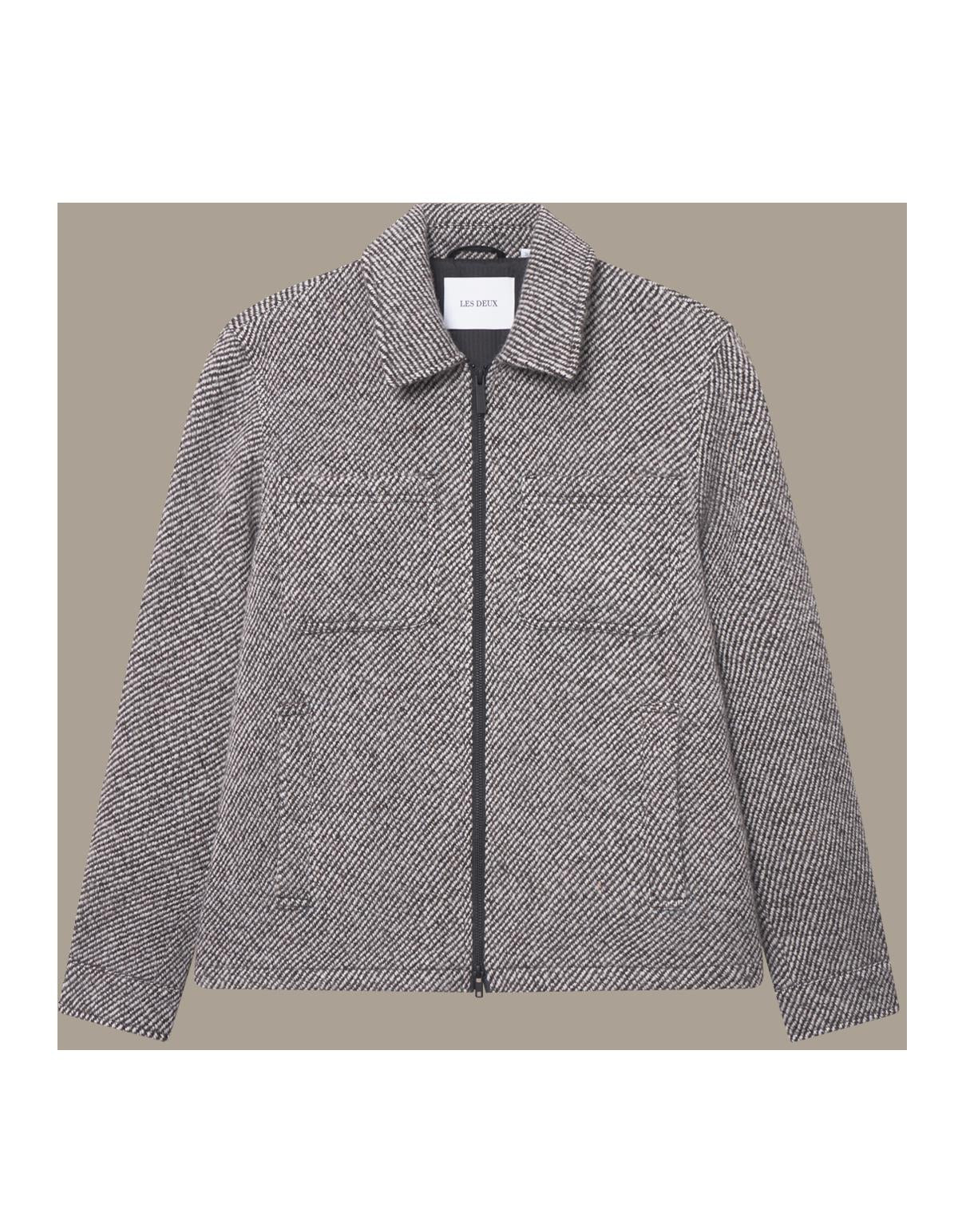 Marseille Twill Wool Jacket Salt Pepper