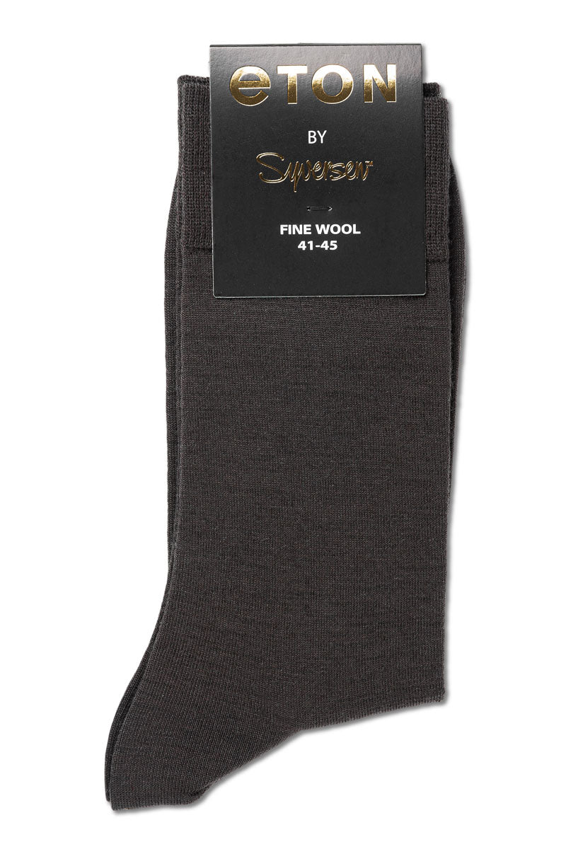 Eton Fine Wool Plain Dark Brown