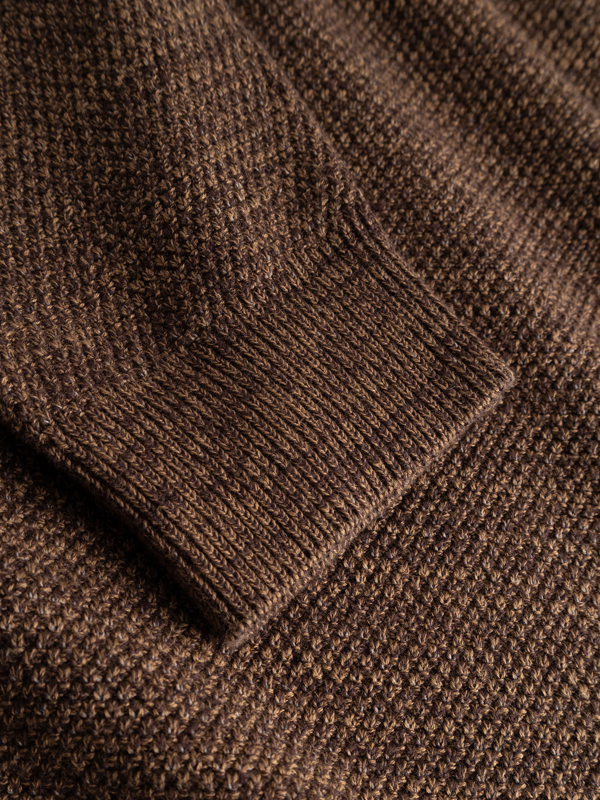 Gablamix Coro O-Neck Lsknit Brown Slate