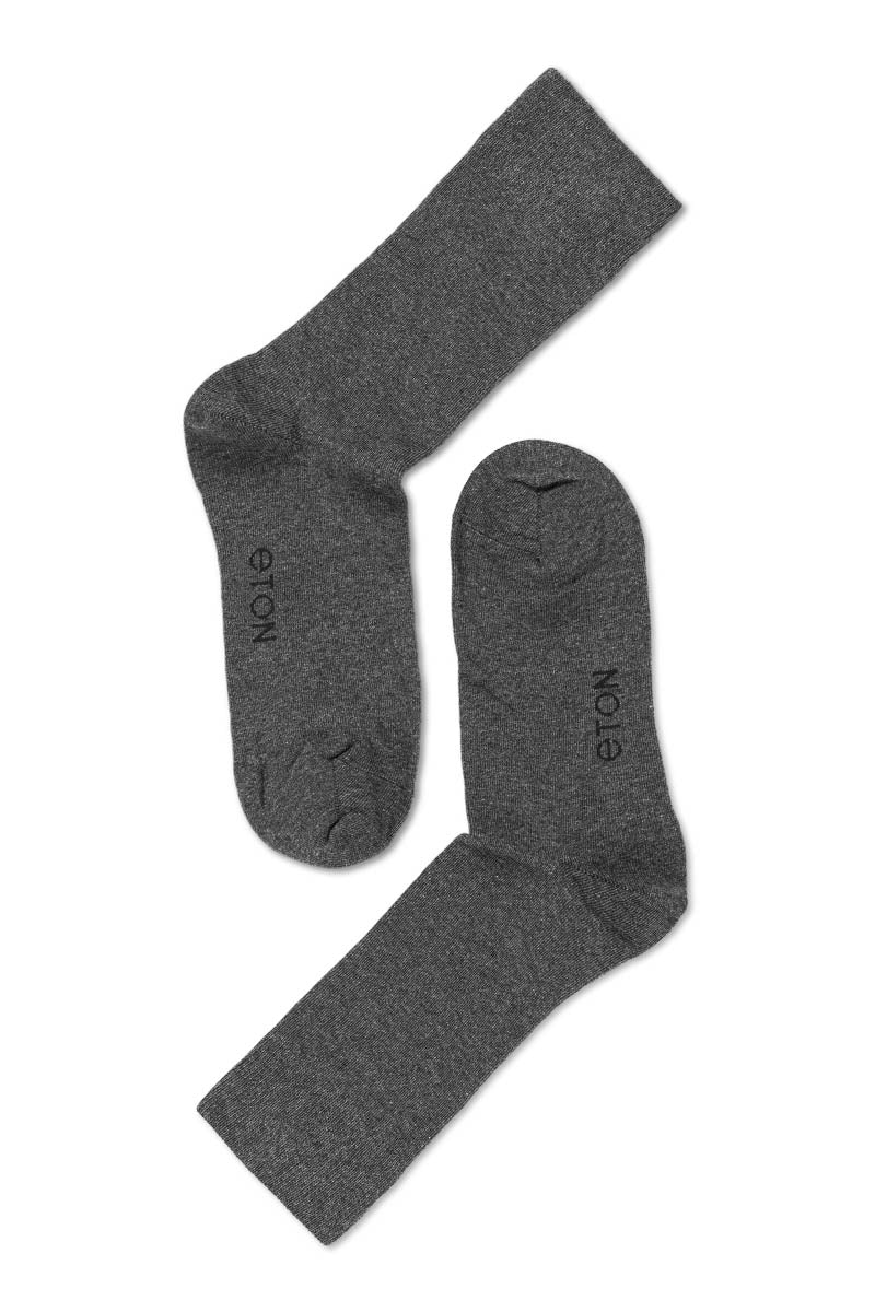 Eton Cotton/lycra Plain Dark Grey